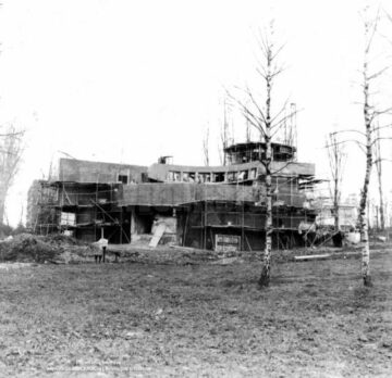 Planetarul Suceava în timpul construcției 1979 - 1981