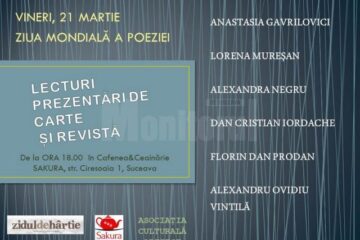 Ziua Mondială a Poeziei, la Cafenea & Ceainărie Sakura