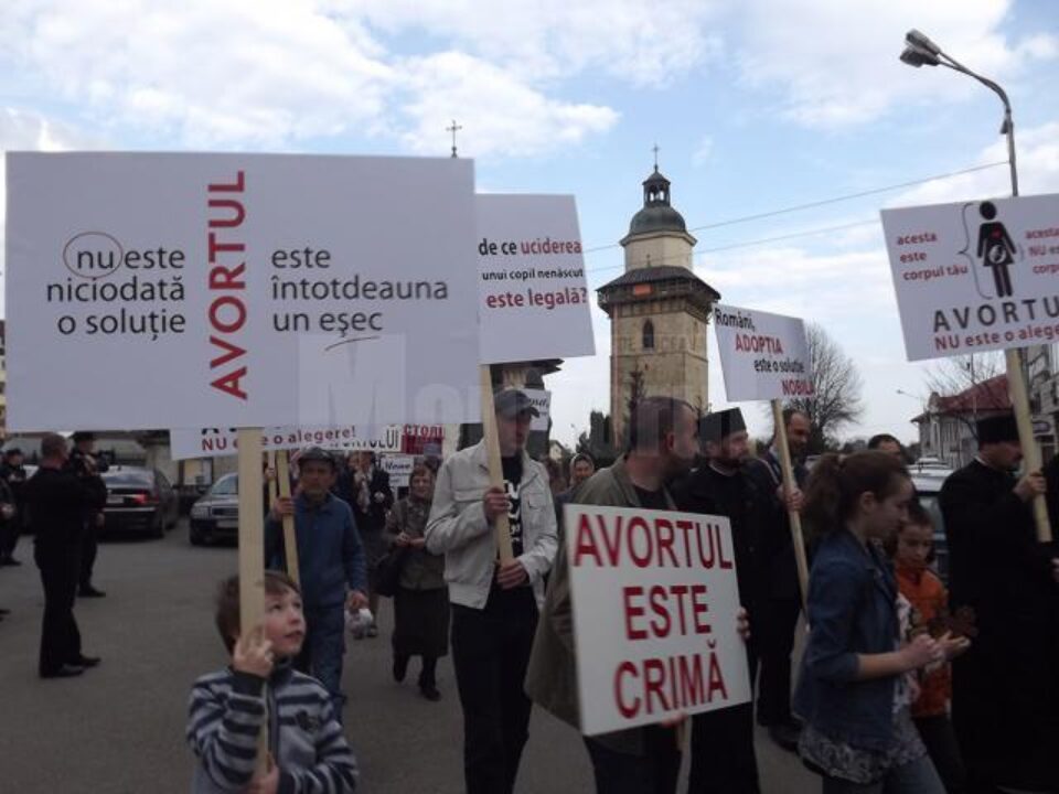 „Marșul pentru viață” a pornit de la Biserica Sf. Dumitru