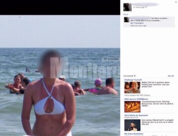 Pe contul de Facebook al polițistei apar mai multe fotografii cu aceasta, cele mai multe pe litoral, în costum de baie, o parte dintre ele însoțite de comentarii jignitoare