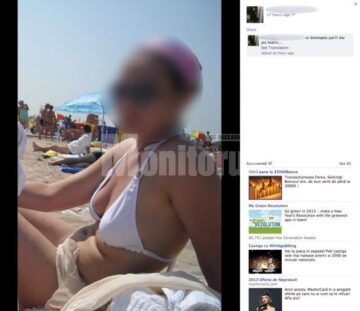 Pe contul de Facebook al polițistei apar mai multe fotografii cu aceasta, cele mai multe pe litoral, în costum de baie, o parte dintre ele însoțite de comentarii jignitoare