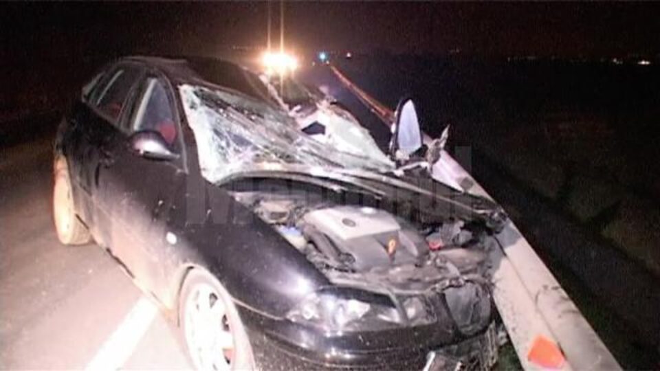 Mașina implicată în accident