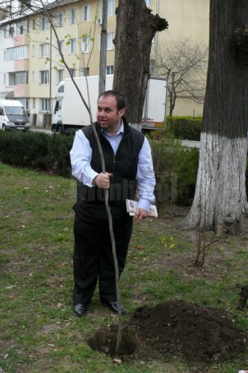 Vedetele au plantat copaci la Fălticeni și Câmpulung Moldovenesc