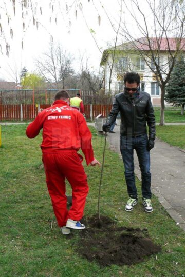 Vedetele au plantat copaci la Fălticeni și Câmpulung Moldovenesc