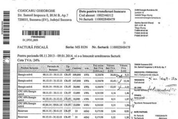 Deși plătise factura integral, un sucevean s-a trezit că are de achitat din nou o parte din sume