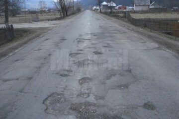 DN 18 în satul Botoș, comuna Ciocănești