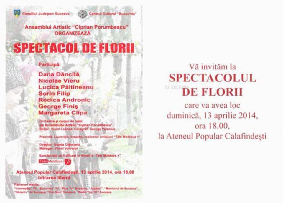 Spectacol de Florii, la Calafindești