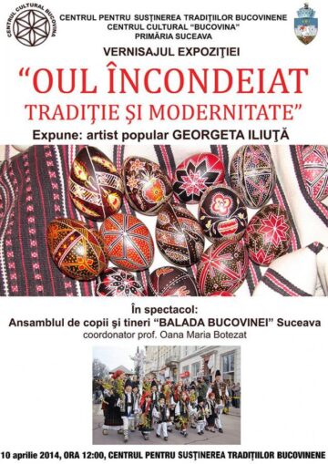 Expoziția „Oul încondeiat - Tradiție și modernitate”, realizată de artistul popular Georgeta Iliuță