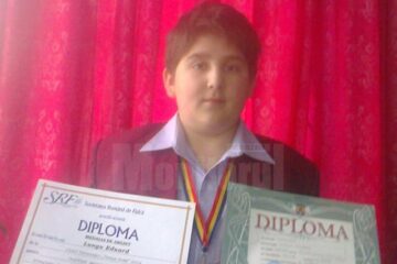 Eduard Lungu a obținut medalie de argint și mențiune din partea Ministerului Educației