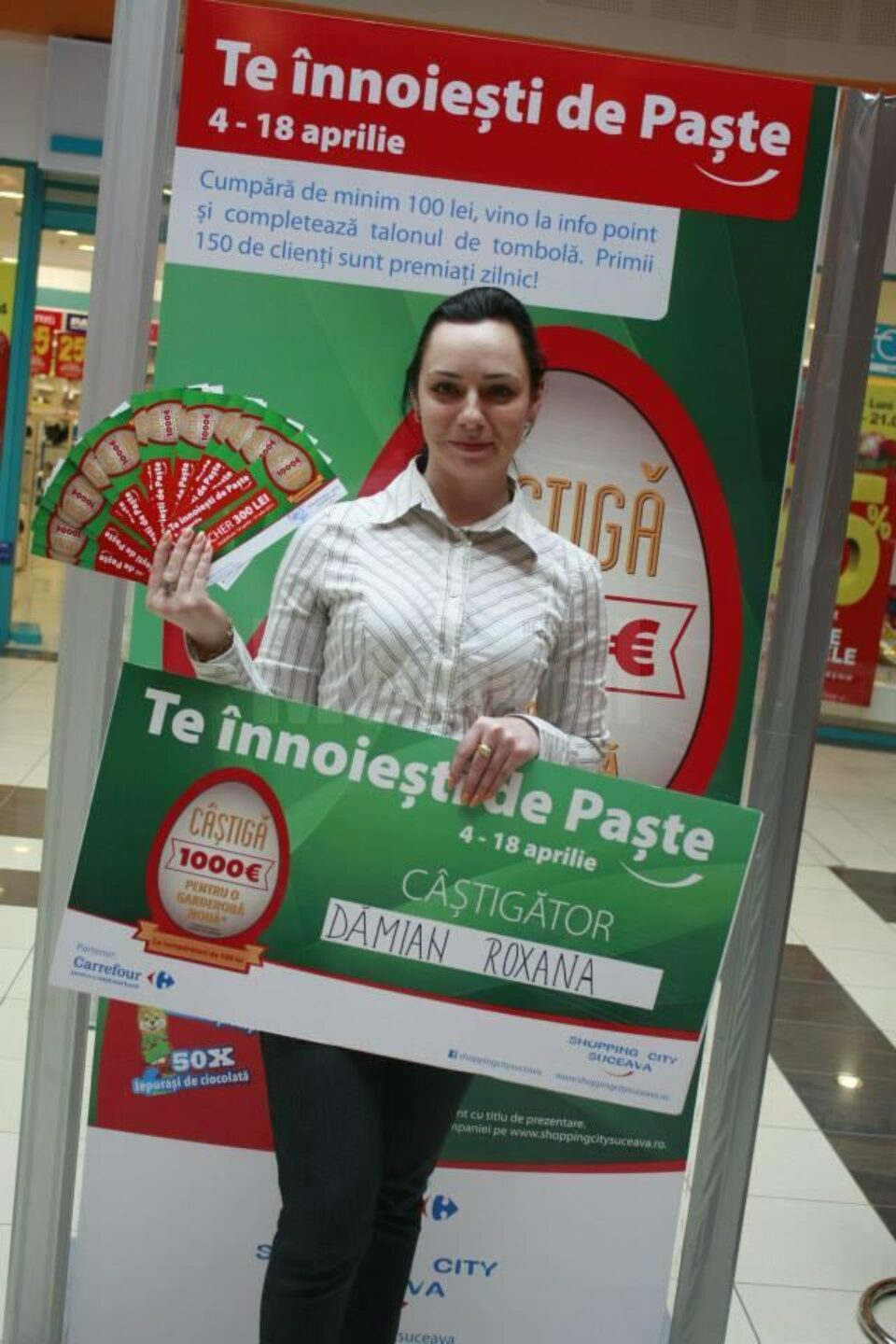 Roxana Damian, câștigătoarea concursului "Te înnoiești de Paște", la SCS