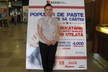 Anca Timofte a câștigat o bucătărie complet mobilată și utilată