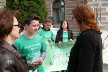 Marșul organizat de Patrula Eco Desire de la Colegiul ,,Vasile Lovinescu''