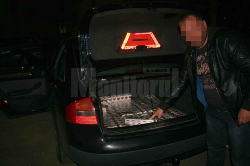 Țigările, în valoare de aproximativ 40.000 de lei, au fost ridicate în vederea confiscării, iar autoturismul Audi a fost indisponibilizat la sediul STPF Suceava