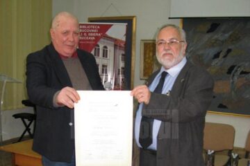 Ion Drăgușanul și Menachem M. Falek