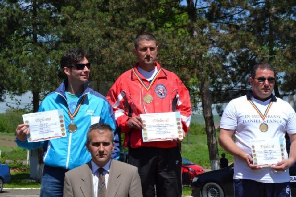Victor Hrebenciuc, pe podium