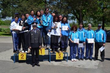 Câștigătorii Campionatului Național de Tir al Ministerului Afacerilor Interne s-au fotografiat la finalul competiției