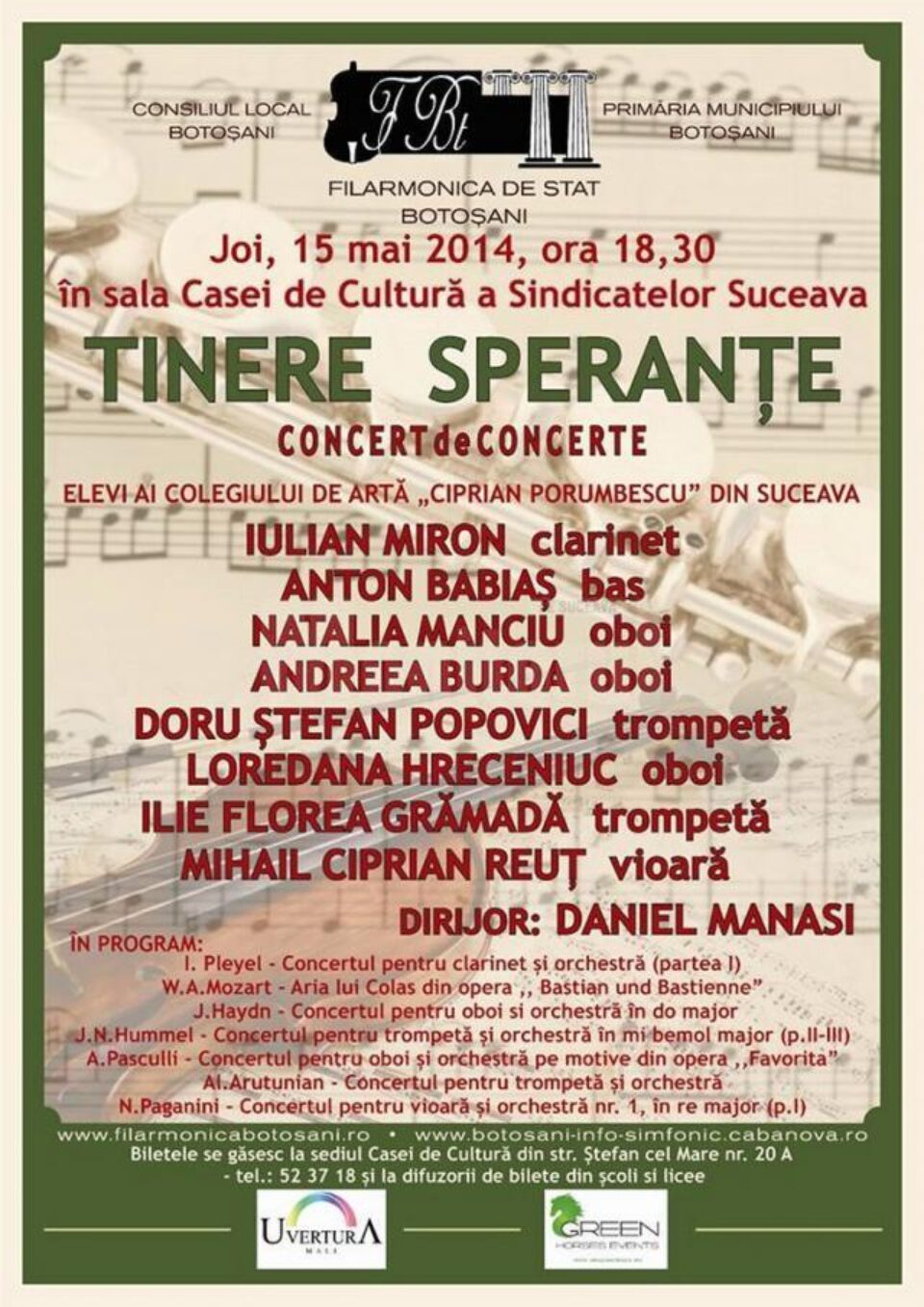 Concertul „Tinere speranțe”