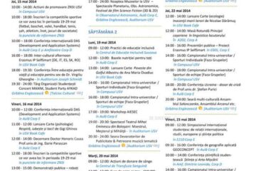 „Zilele și nopțile studențești”, la Universitatea Suceava
