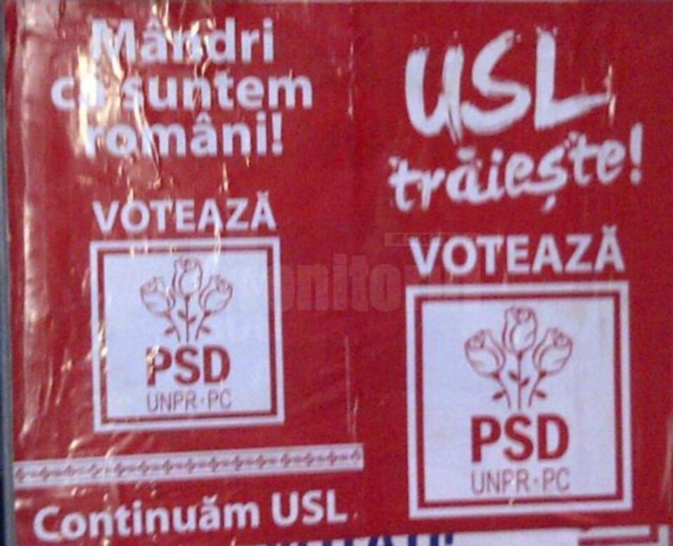 Afișele cu USL care trebuie îndepărtate