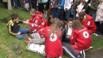 Simularea unui accident rutier soldat cu victime