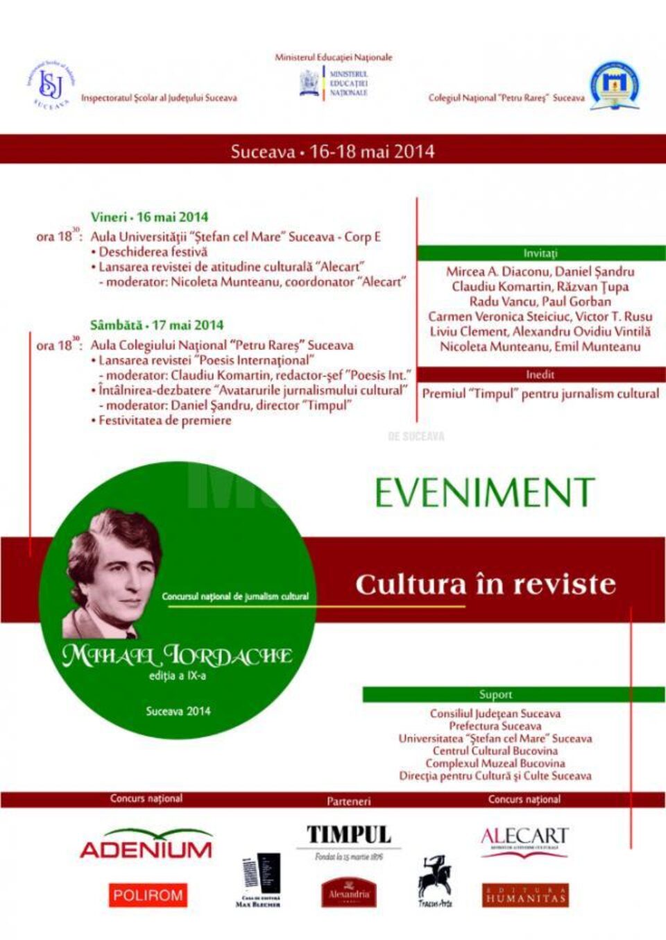 Concursul Național de Jurnalism Cultural „Mihail Iordache”