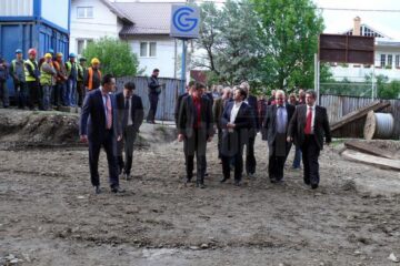 Nicolae Bănicioiu, ministru al Sănătății, a fost prezent vineri, pe șantierul Spitalului Municipal Fălticeni
