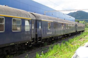 Trenul turistic, în Gara Câmpulung Est