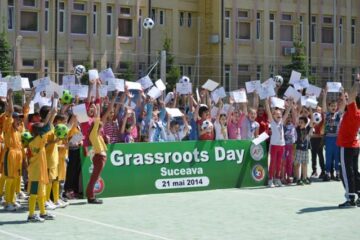 Copiii și antrenorii suceveni au marcat ziua internațională Grassroots
