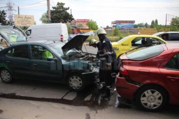 Accident în lanț pe Calea Unirii din Suceava