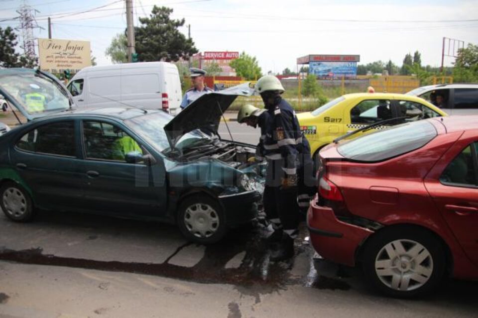 Accident în lanț pe Calea Unirii din Suceava