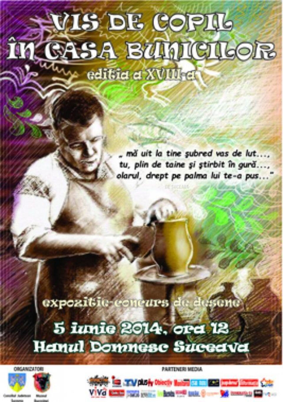 Expoziția-concurs de desene „Vis de copil în casa bunicilor”