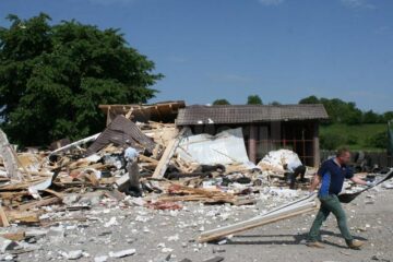 Explozia a fost deosebit de puternică