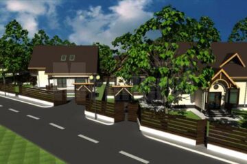 Fiecare casă din cartierul de vile de pe strada Aleea Dumbrăvii va avea propria parcare pentru mașină