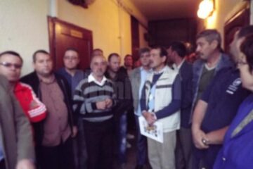 Protest spontan al salariaților de la Electrica
