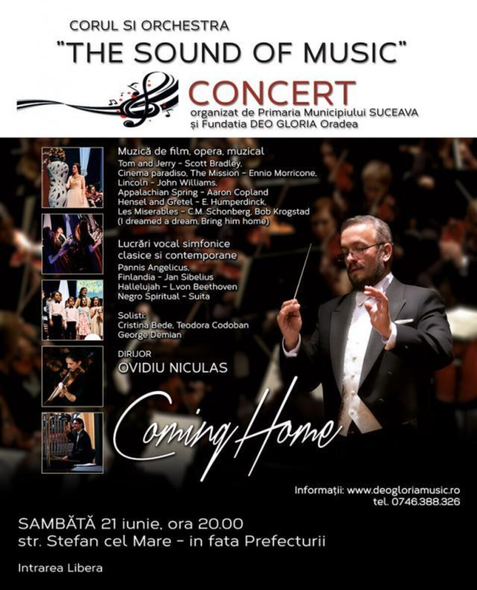 Concert de gală în deschiderea Zilelor Sucevei