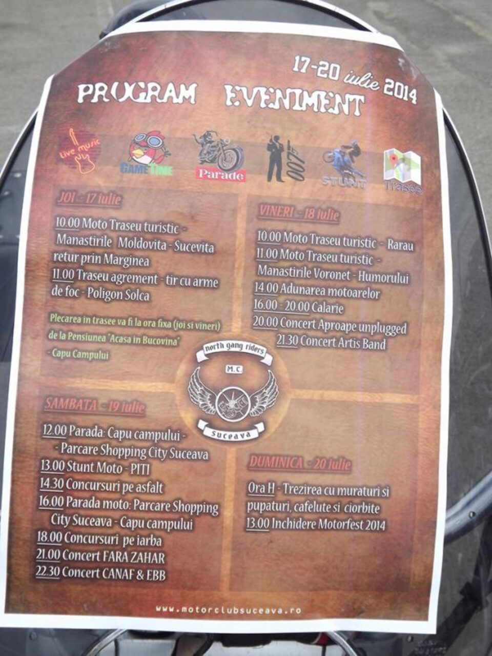 Motocicletele celor de la North Gang Riders au devenit și cel mai bun suport de promovare a Motorfest, care va avea loc în perioada 17 – 20 iulie