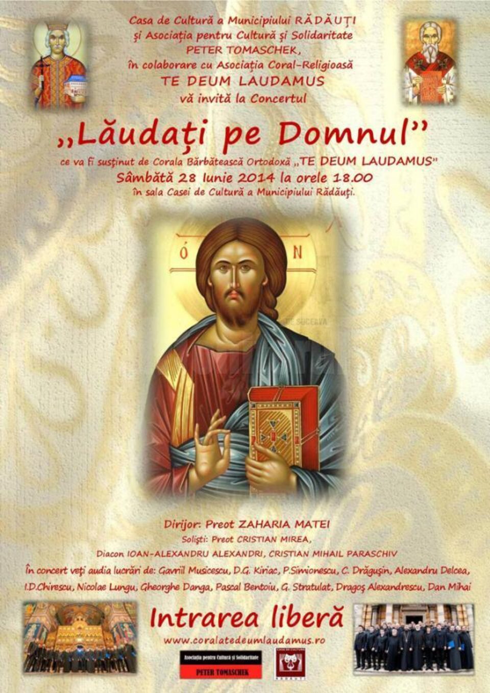„Lăudați pe Domnul”, la Casa de Cultură Rădăuți