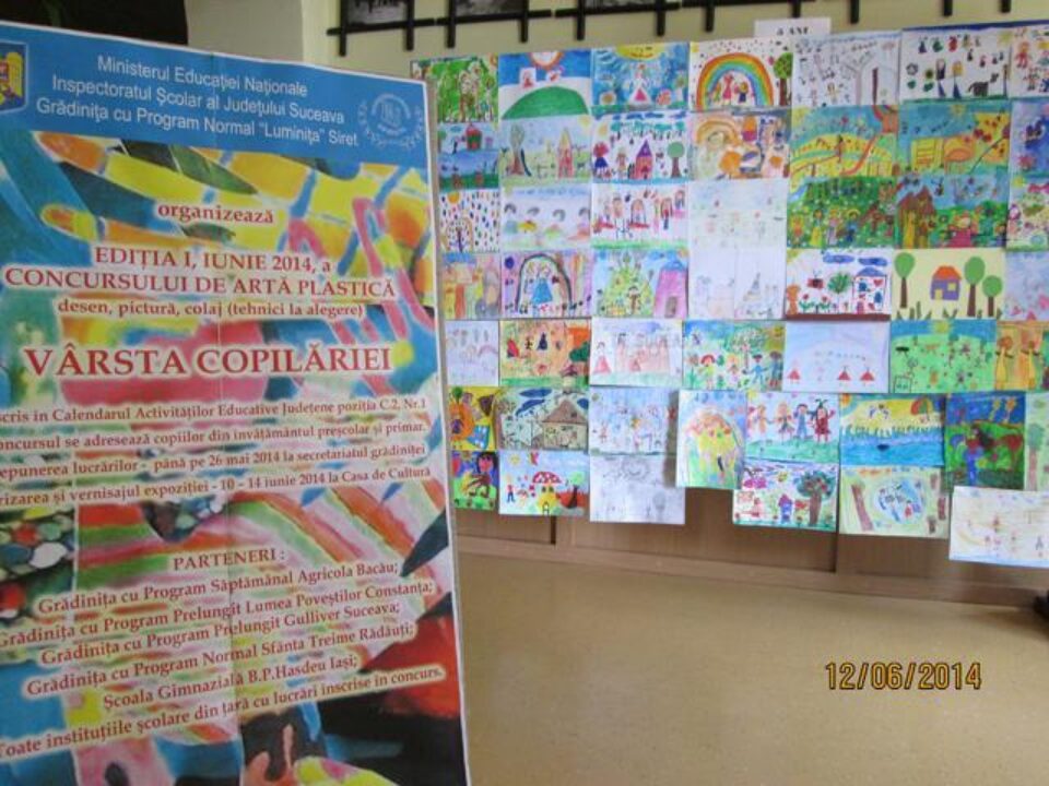 Concurs de artă plastică, la Grădinița „Luminița” din Siret