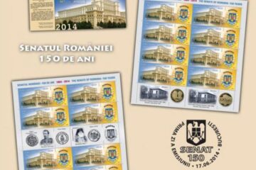 Filatelie Senatul României 150 ani