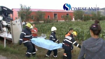 Imagine de la accidentul de la intrarea în Gherla -Cluj. Foto: Someșanul