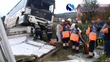 Imagine de la accidentul de la intrarea în Gherla -Cluj. Foto: Someșanul