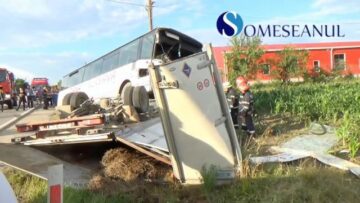 Imagine de la accidentul de la intrarea în Gherla -Cluj. Foto: Someșanul
