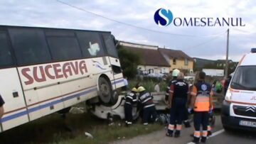 Imagine de la accidentul de la intrarea în Gherla -Cluj. Foto: Someșanul