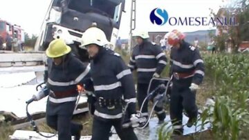 Imagine de la accidentul de la intrarea în Gherla -Cluj. Foto: Someșanul