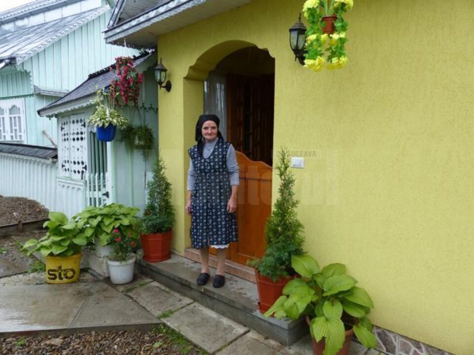 Maria Cociorvan, ieri, în casa ei de la Iaslovăț
