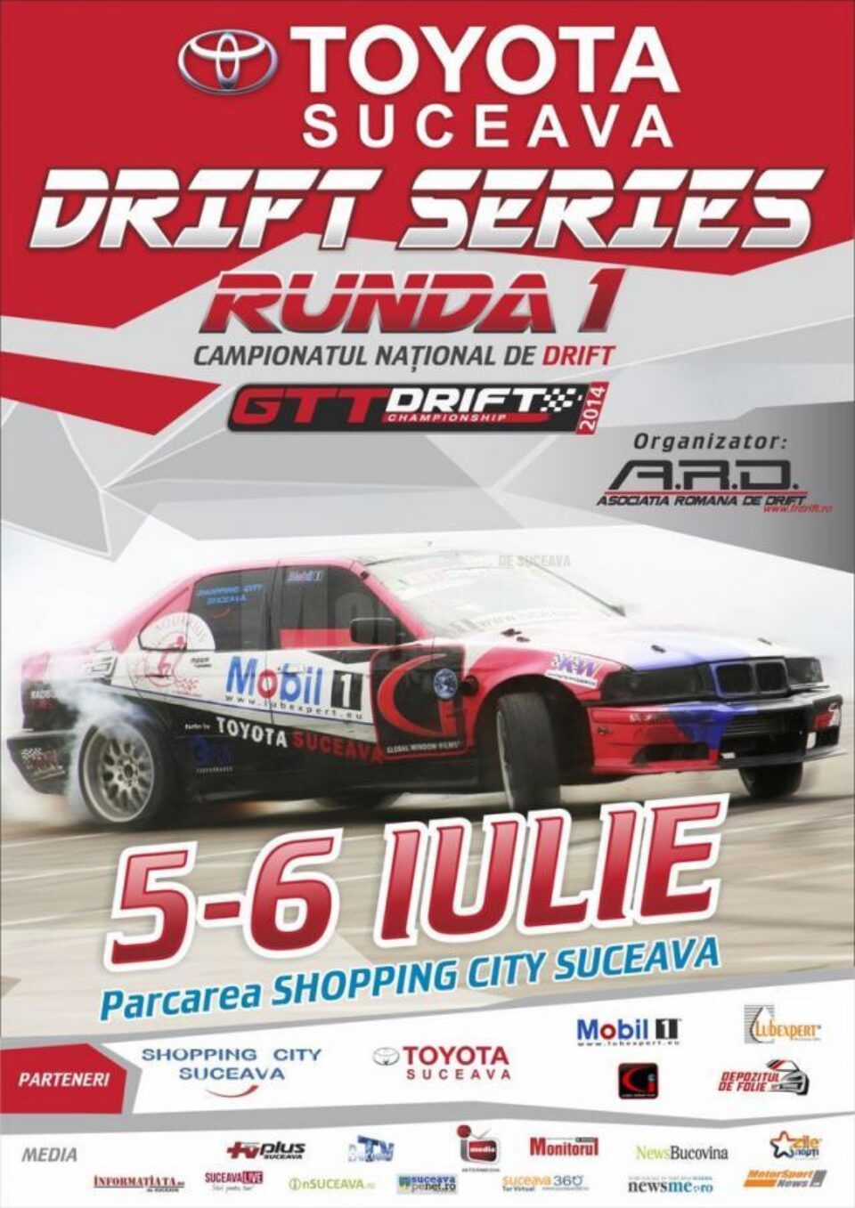 Campionatul Național de Drift, etapa I, la Shopping City Suceava