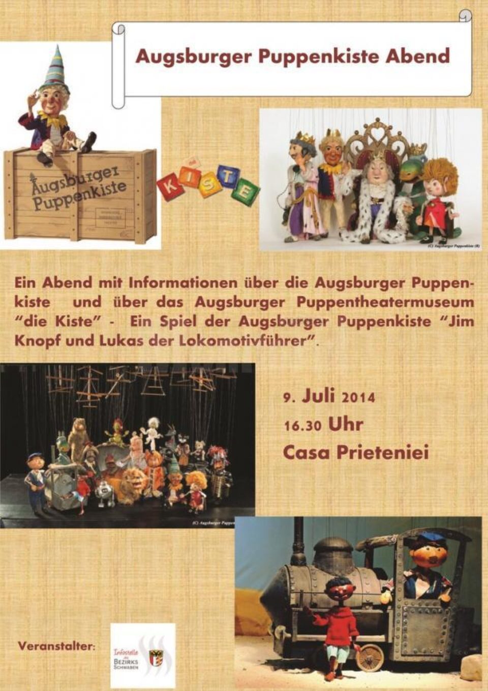 „Seara păpușilor de teatru”, la Casa Prieteniei