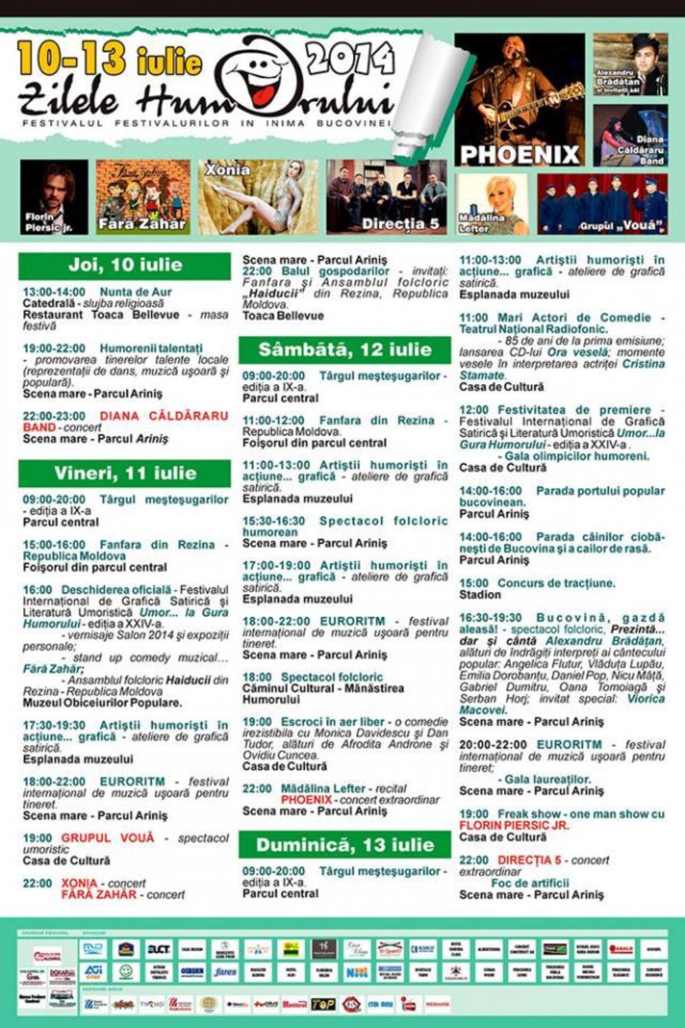 Zilele Humorului, „festivalul festivalurilor în inima Bucovinei”