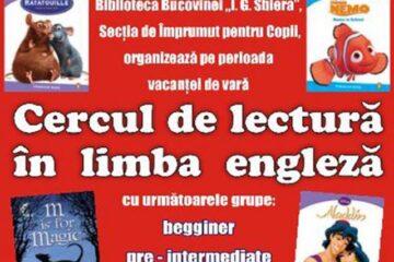 Cerc de lectură în limba engleză, la Biblioteca Bucovinei