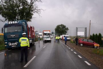 Cele patru mașini implicate în accident
